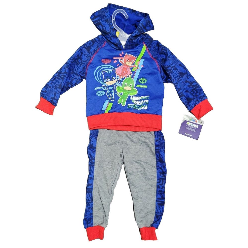 PJ Masks Baby Boy Size 18m Outfit Fleece Hoodie Sweatshirt & Jogger Pant…